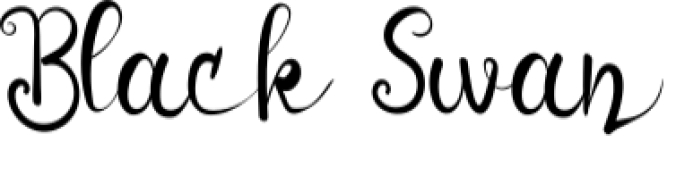 Black Swan Font Preview