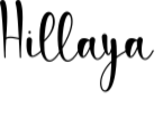 Hillaya Font Preview