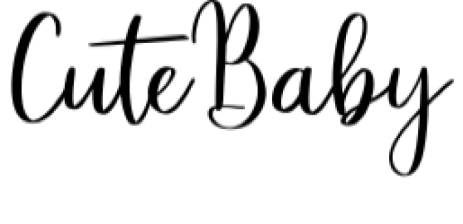 Cute Baby Font Preview