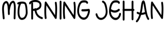 Morning Jehan Font Preview