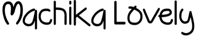 Machika Lovely Font Preview