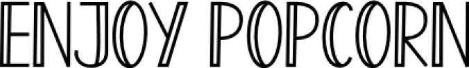Enjoy Popcor Font Preview