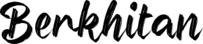 B Berkhita Font Preview