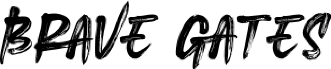Brave Gates Font Preview