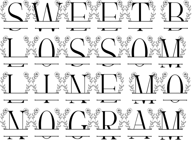 Sweet Blossom Font Preview