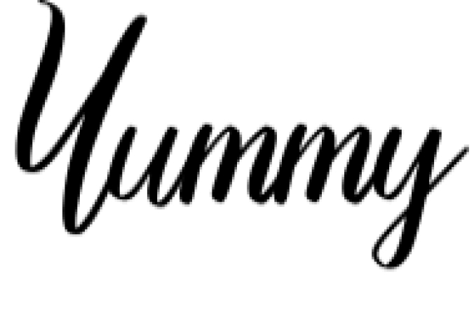 Yummy Font Preview