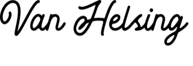 Van Helsing Font Preview