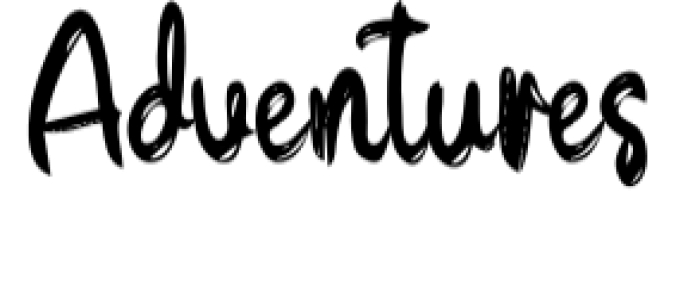 Adventures Font Preview