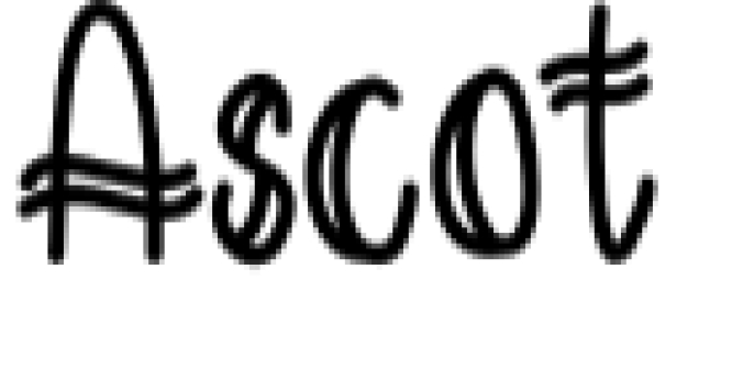 Ascot Font Preview