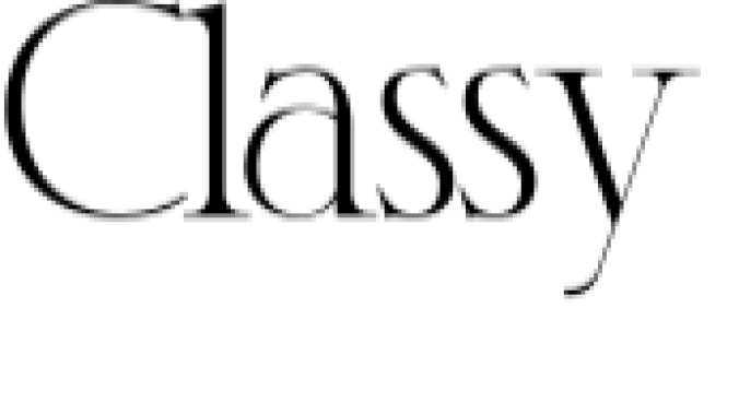 Classy Font Preview