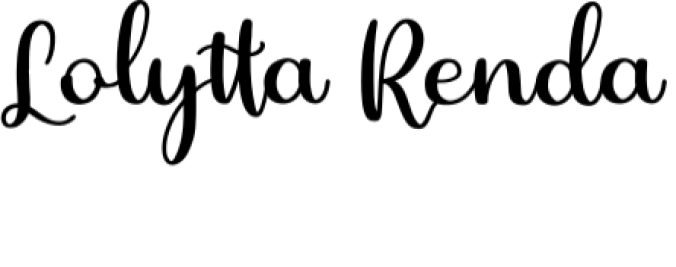 Lolytta Renda Font Preview