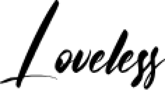 Loveless Font Preview