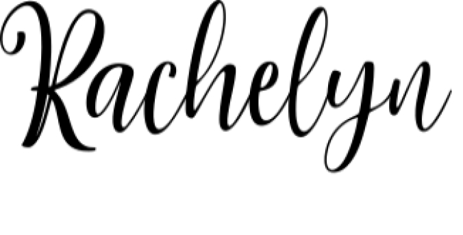 Rachelyn Font Preview
