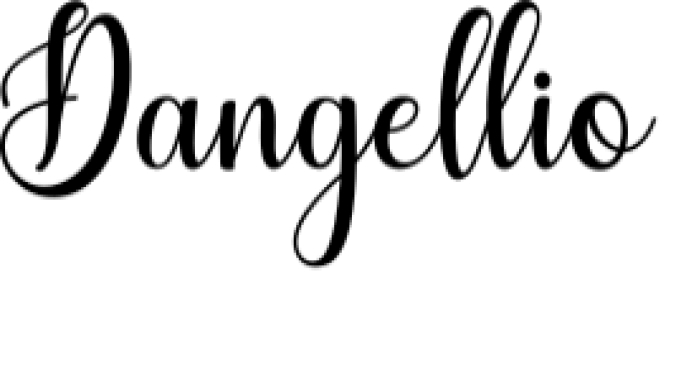 Dangellio Font Preview