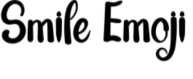 Smile Emoji Font Preview