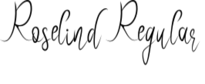 Roselind Font Preview
