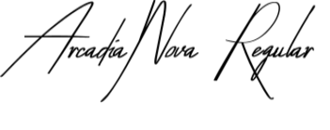 Arcadia Nova Font Preview