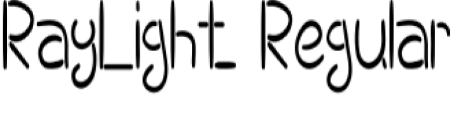 Ray Light Font Preview