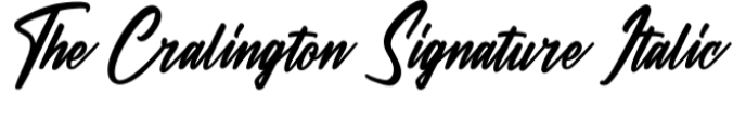 The Cralington Signature Font Preview