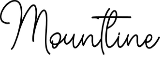 Mountline Font Preview