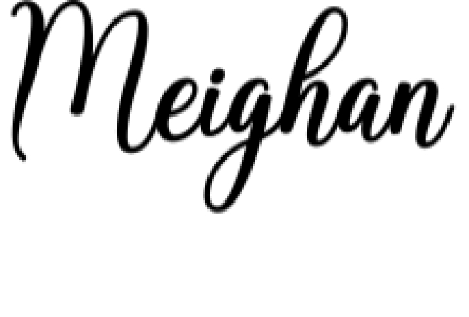 Meighan Font Preview