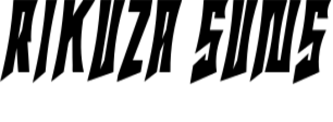 Rikuza Suns Font Preview