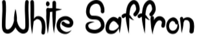 White Saffron Font Preview