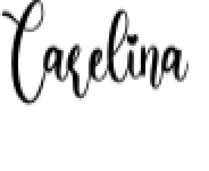Carelina Font Preview