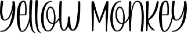 Yellow Monkey Font Preview