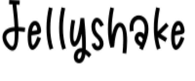 Jellyshake Font Preview