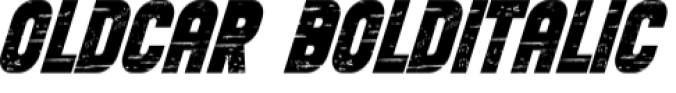 Old Car Font Preview