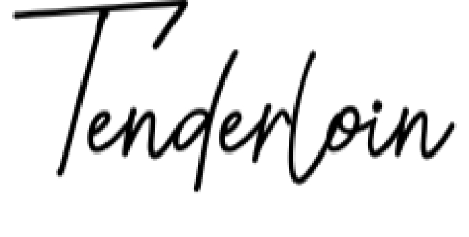 Tenderloin Font Preview