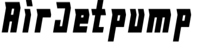 Air Jetpump Font Preview