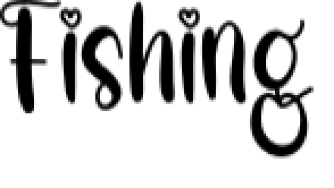 Fishing Font Preview