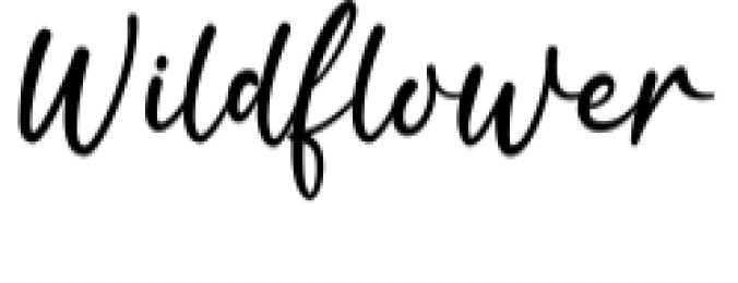 Wildflower Font Preview