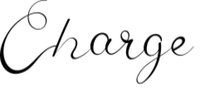Charge Font Preview
