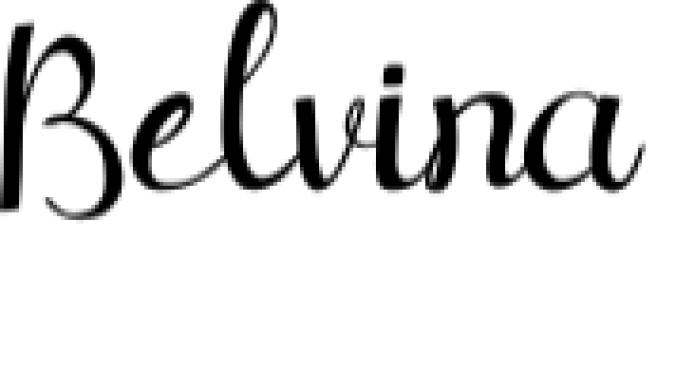 Belvina Font Preview