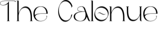 The Calonue Font Preview