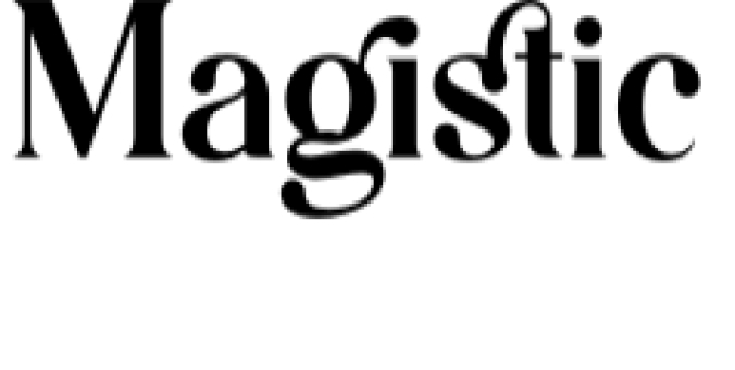 Magistic Foundation Font Preview