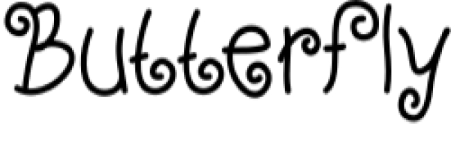 Butterfly Font Preview