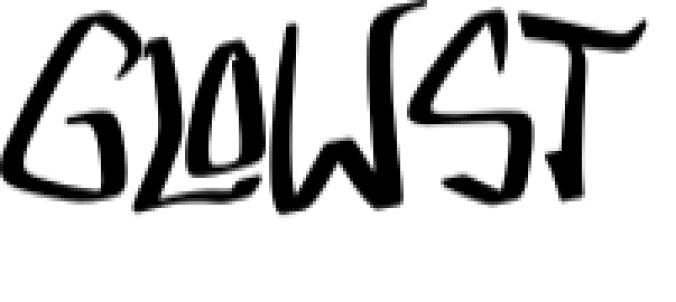 Glowst Font Preview