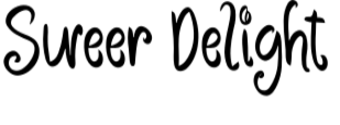 Sweet Delight Font Preview