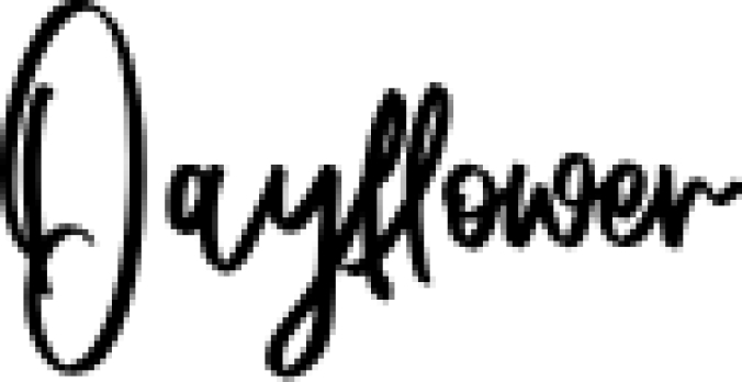 Dayflower Font Preview