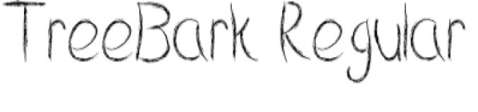 Tree Bark Font Preview
