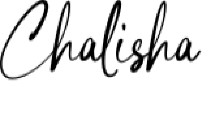 Chalisha Script Font Preview