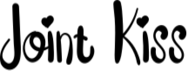 Joint Kiss Font Preview