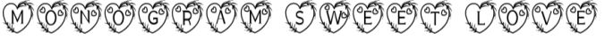 Monogram Sweet Love Font Preview