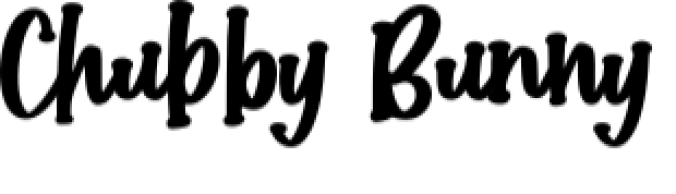 Chubby Bunny Font Preview