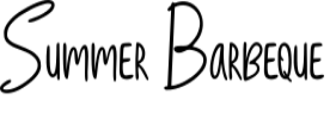 Summer Barbeque Font Preview