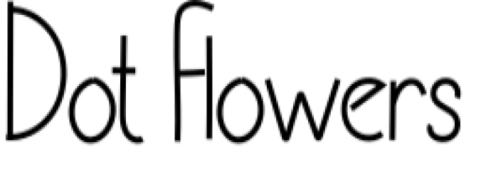 Dot Flowers Font Preview